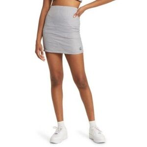 Gray Athletic Quilted Mini Skirt Activewear Running Tennis Sportswear SZ 26 New